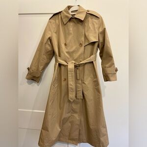 Vintage Misty Harbor Tan Trench Coat with removable lining - 8P